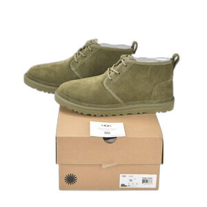 Ugg Plush Neumel Chukka Boot Chestnut Lace Up Women's Olive Boot Size 11 LNIB